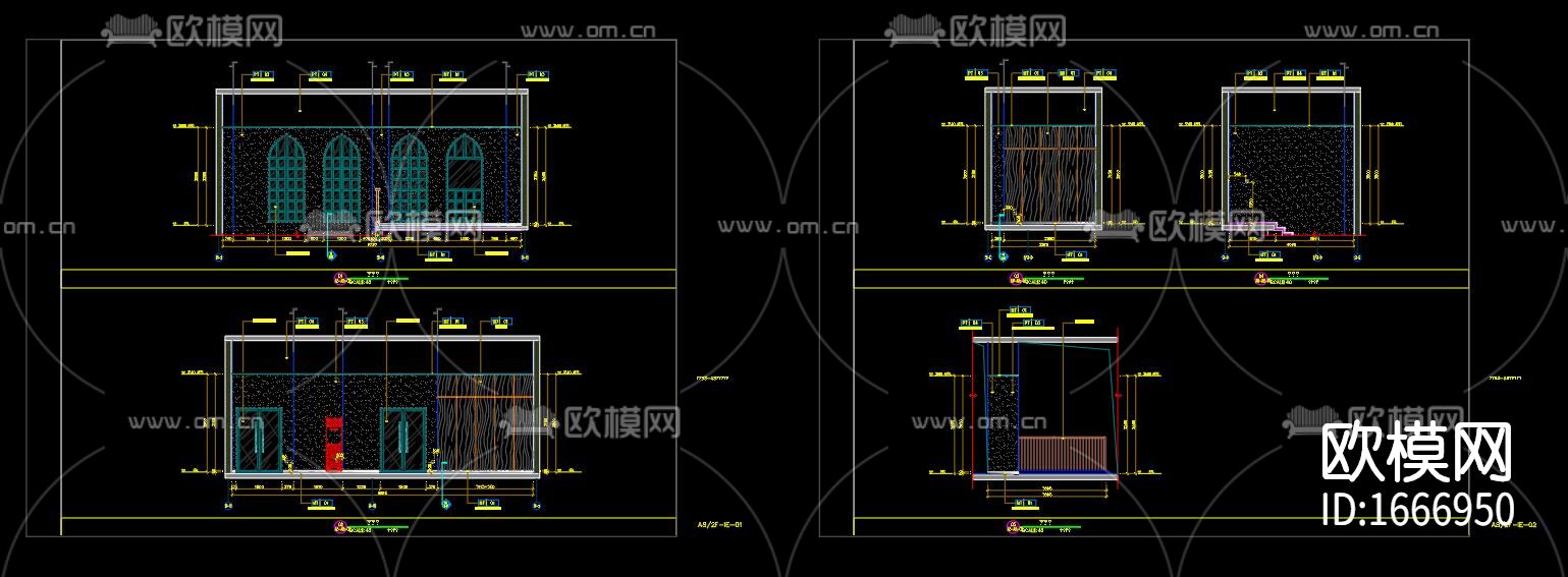 煲仔餐厅cad施工图下载（渲染图8）
