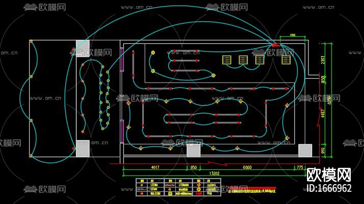 奶茶餐厅cad施工图下载（渲染图2）