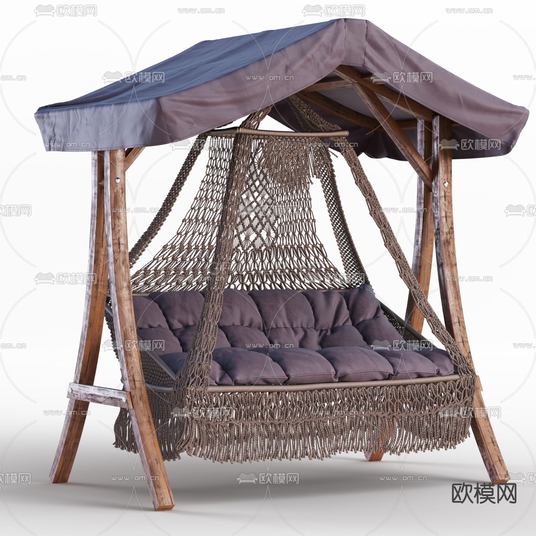 现代布艺吊椅3d模型下载