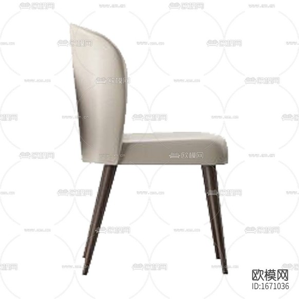 北欧简约灰色皮革实木餐椅下载