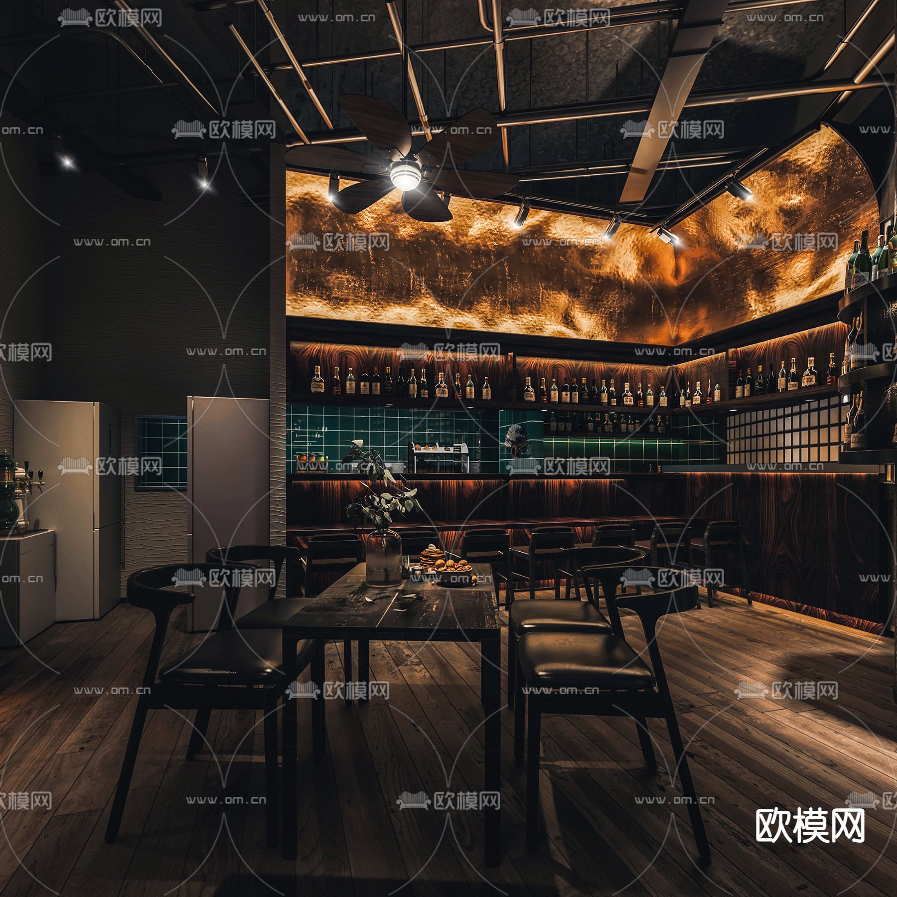 日式料理店3d模型