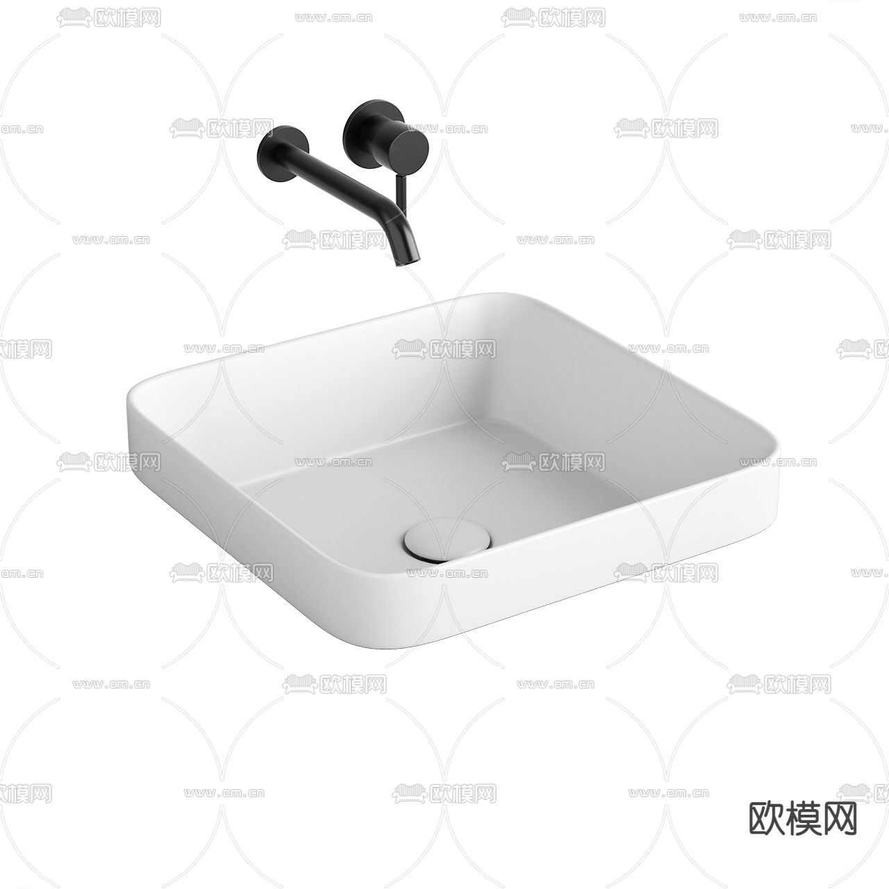 现代台盆洗手盆3d模型