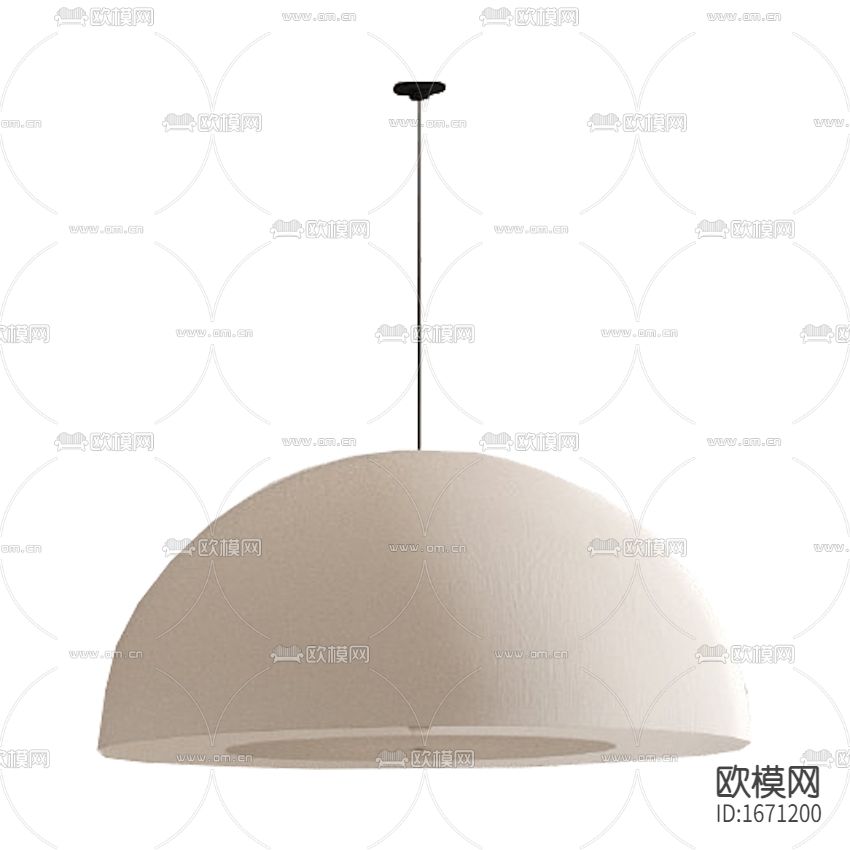 北欧简约白色实木半球吊灯