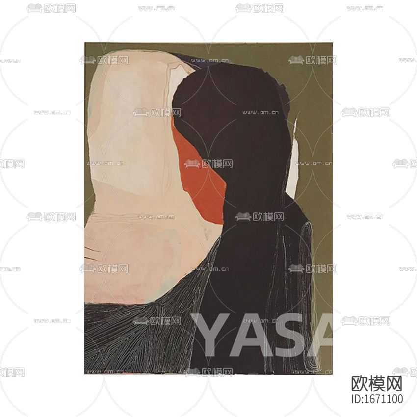 北欧简约人像抽象画下载