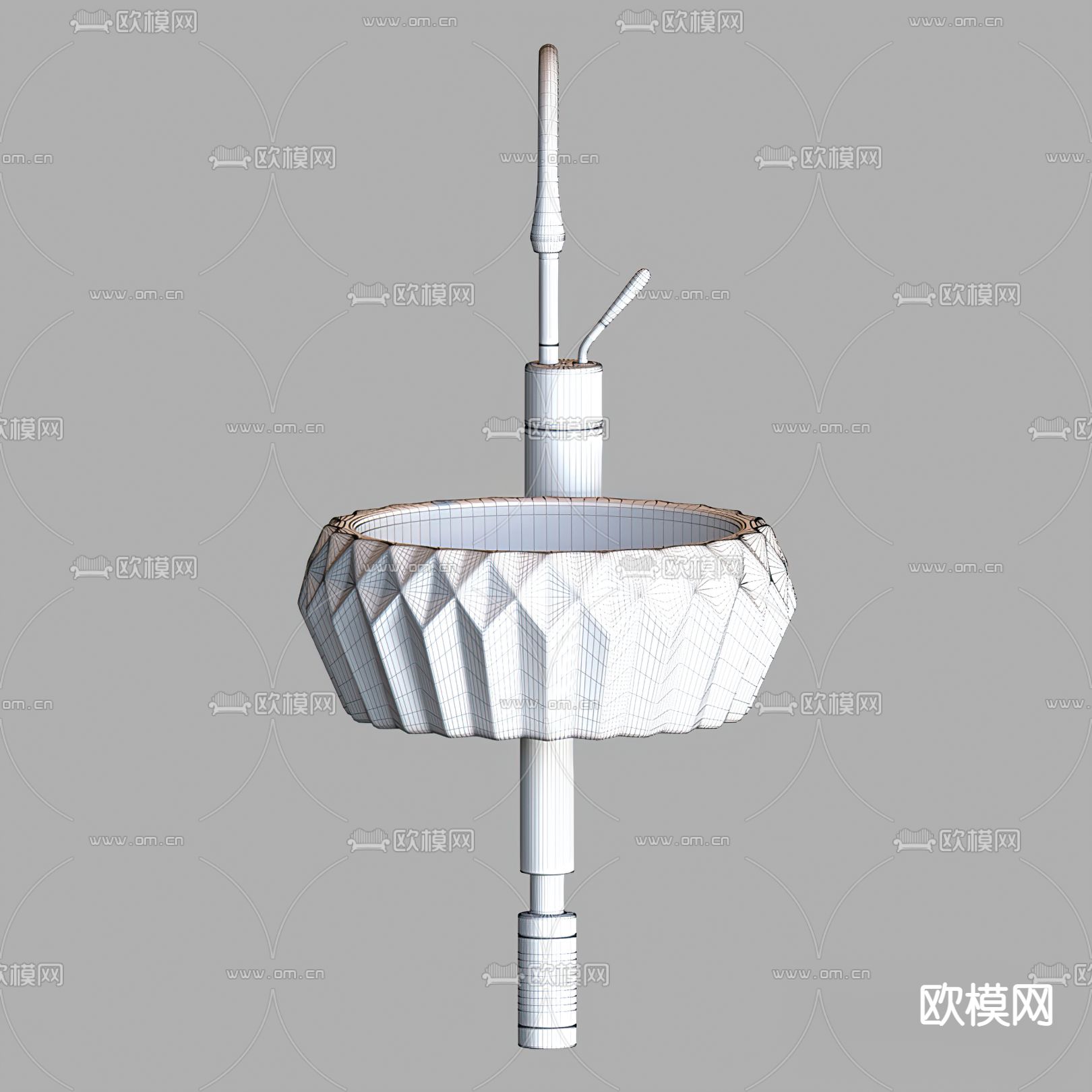 现代黑色陶瓷台盆3d模型