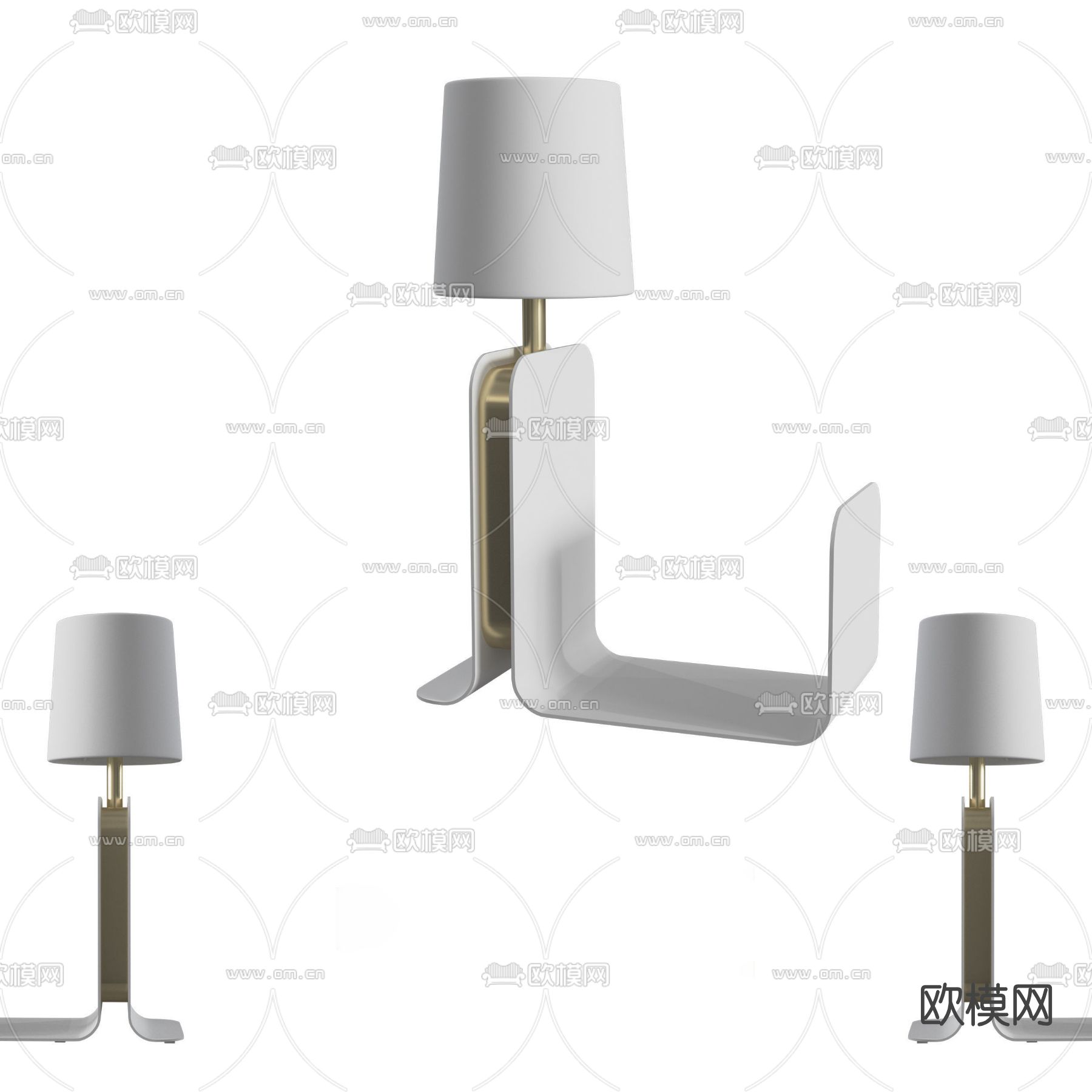 现代台灯免费3d模型下载