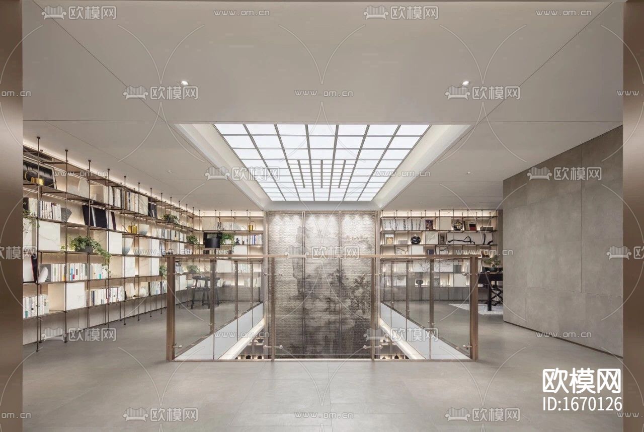 新中式别墅cad施工图下载（渲染图9）