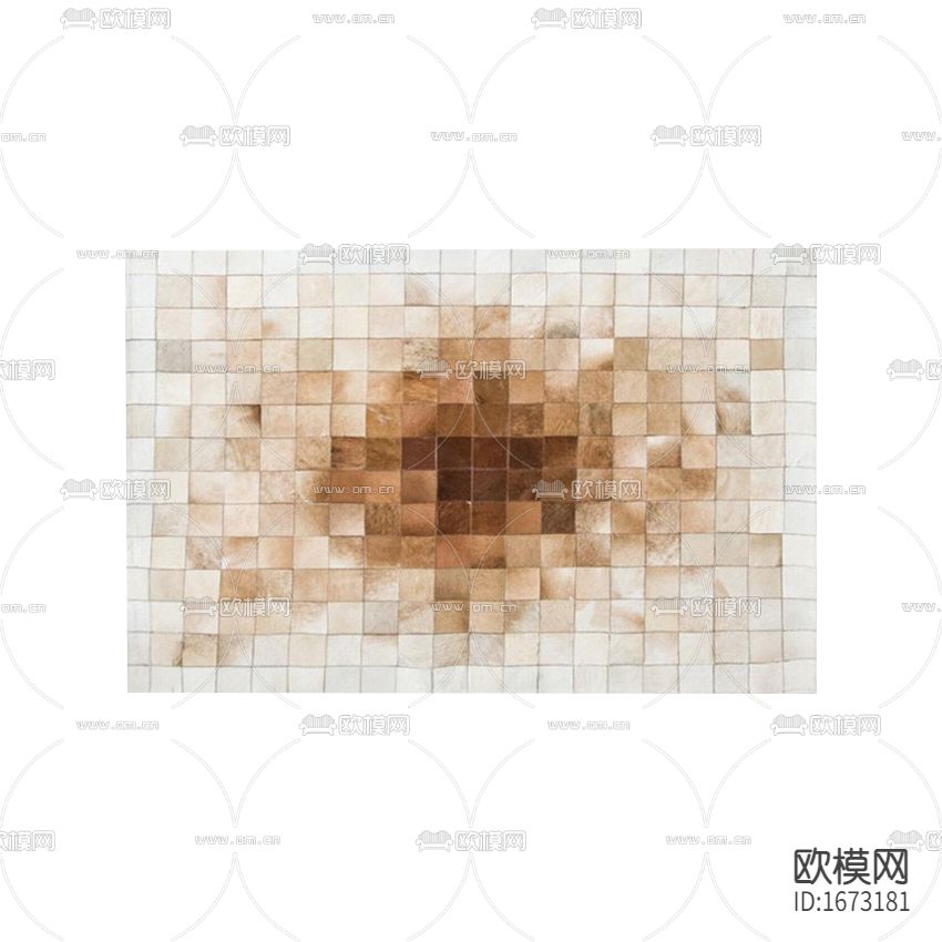 日式简欧抽象拼接马毛地毯下载