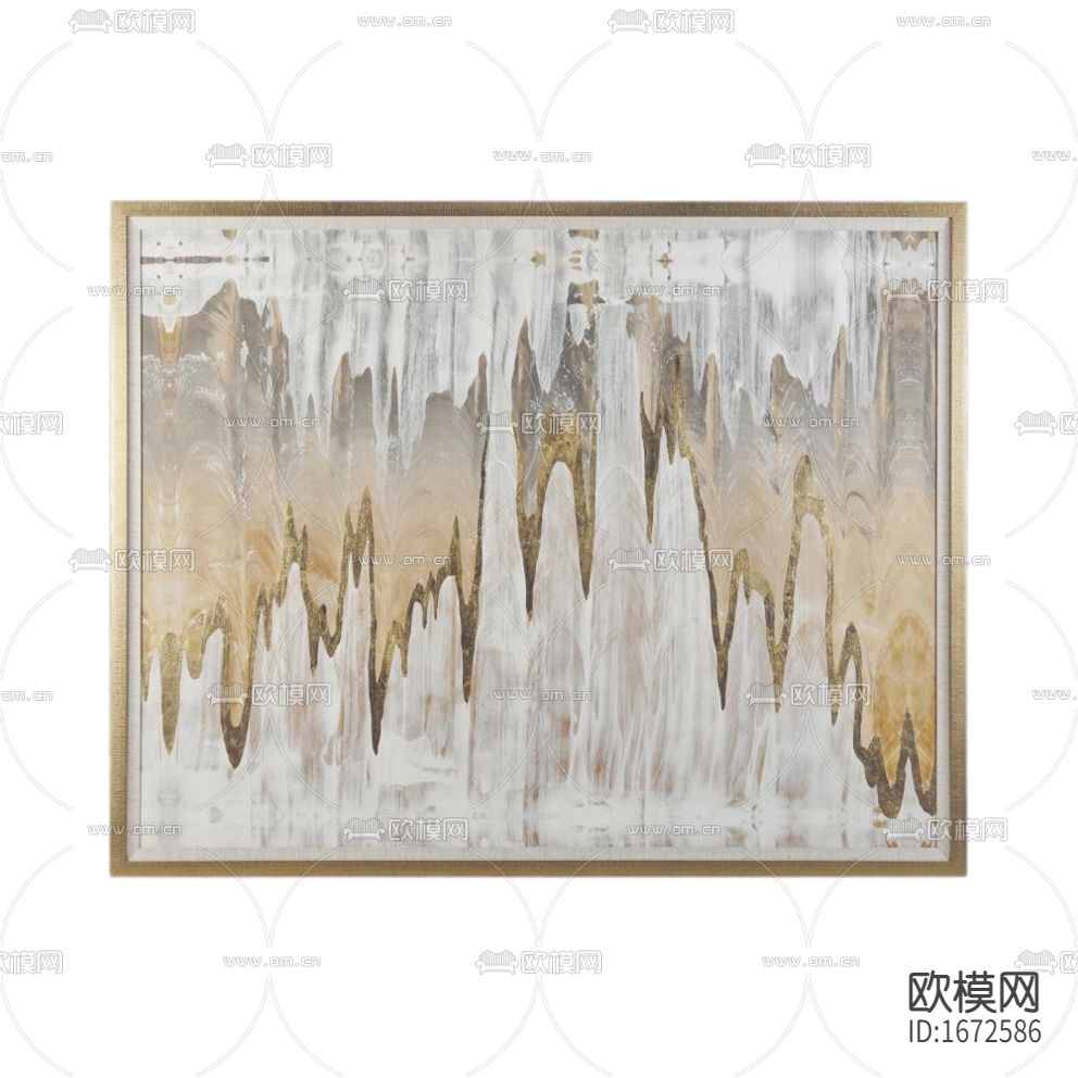 现代轻奢波浪纹理抽象画下载