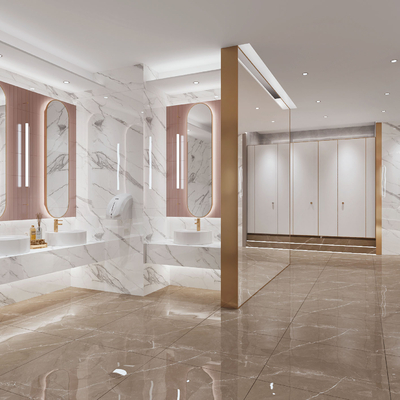  现代卫生间su模型 