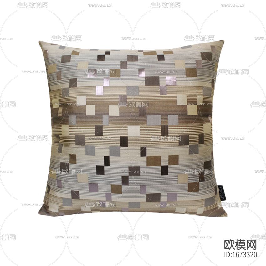 现代轻奢几何提花布艺抱枕下载