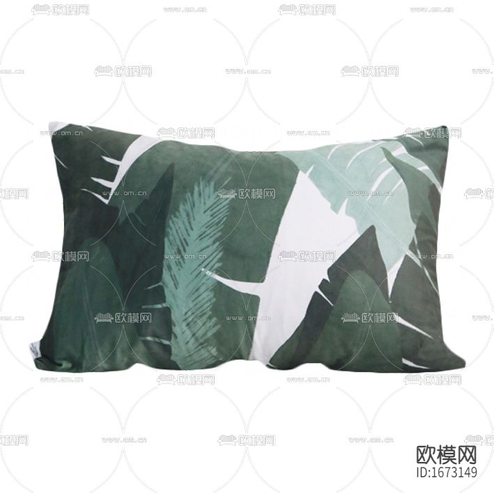 北欧简约绿植印花布艺抱枕下载