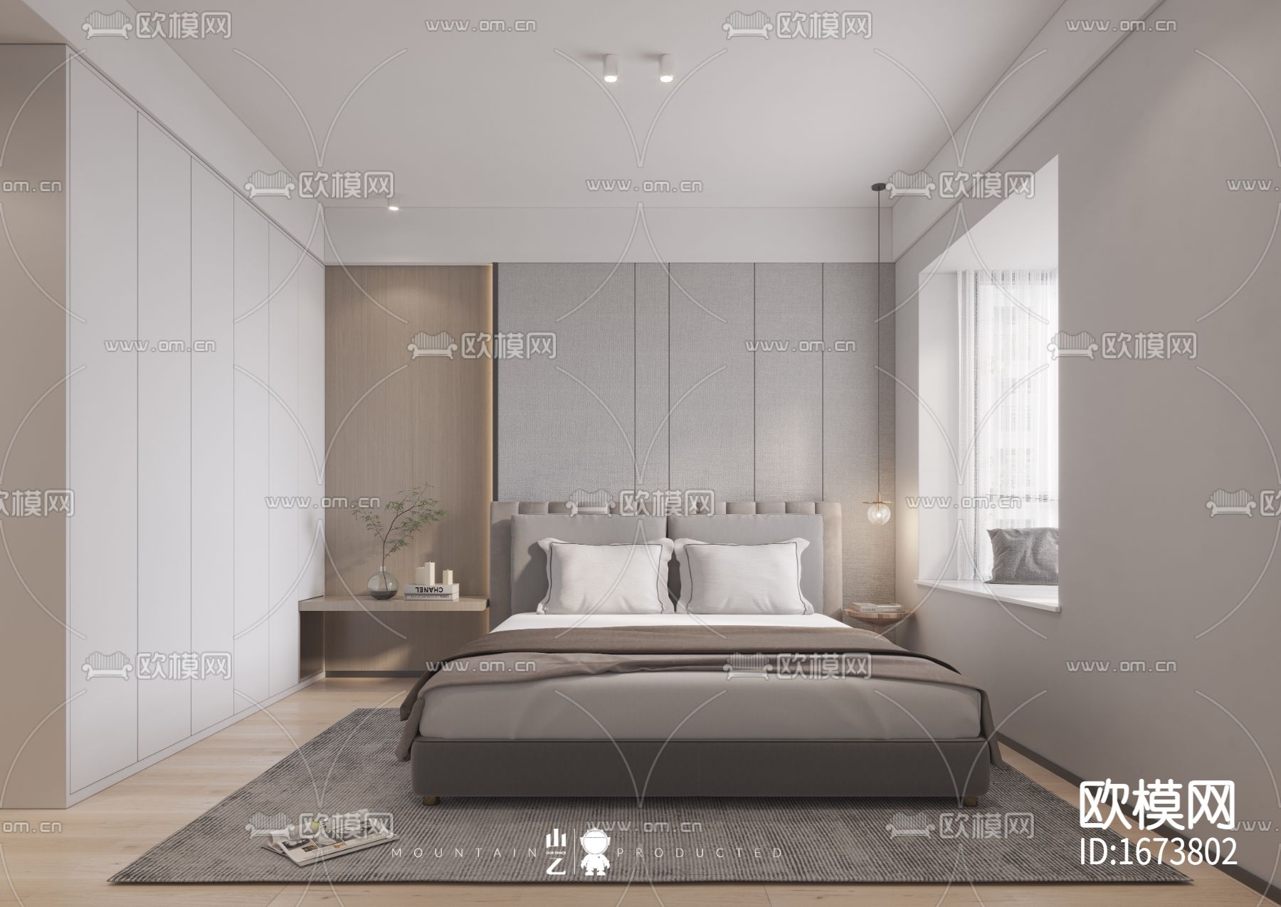 整装住宅cad施工图下载（渲染图2）