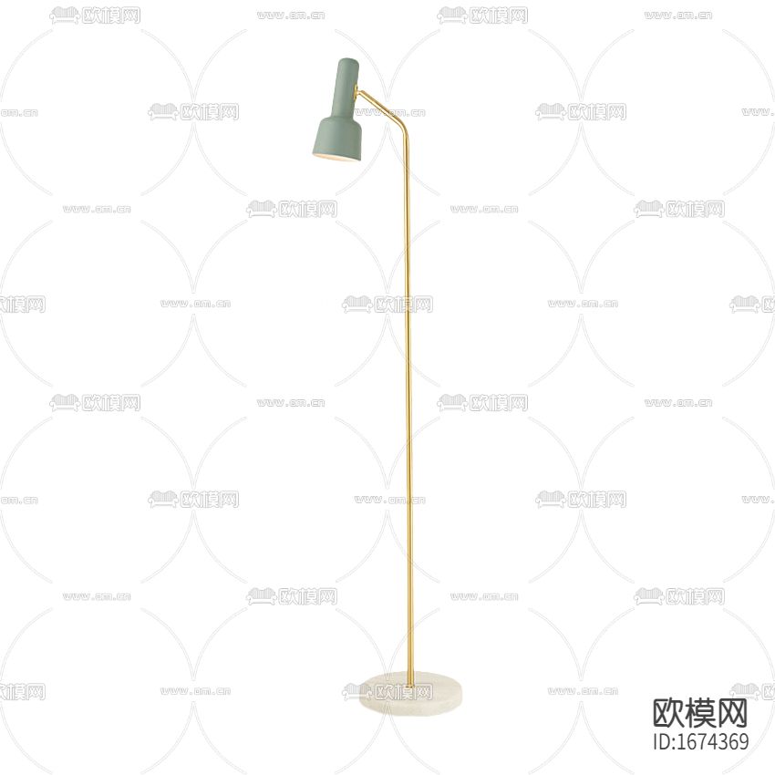 北欧简约不锈钢落地灯