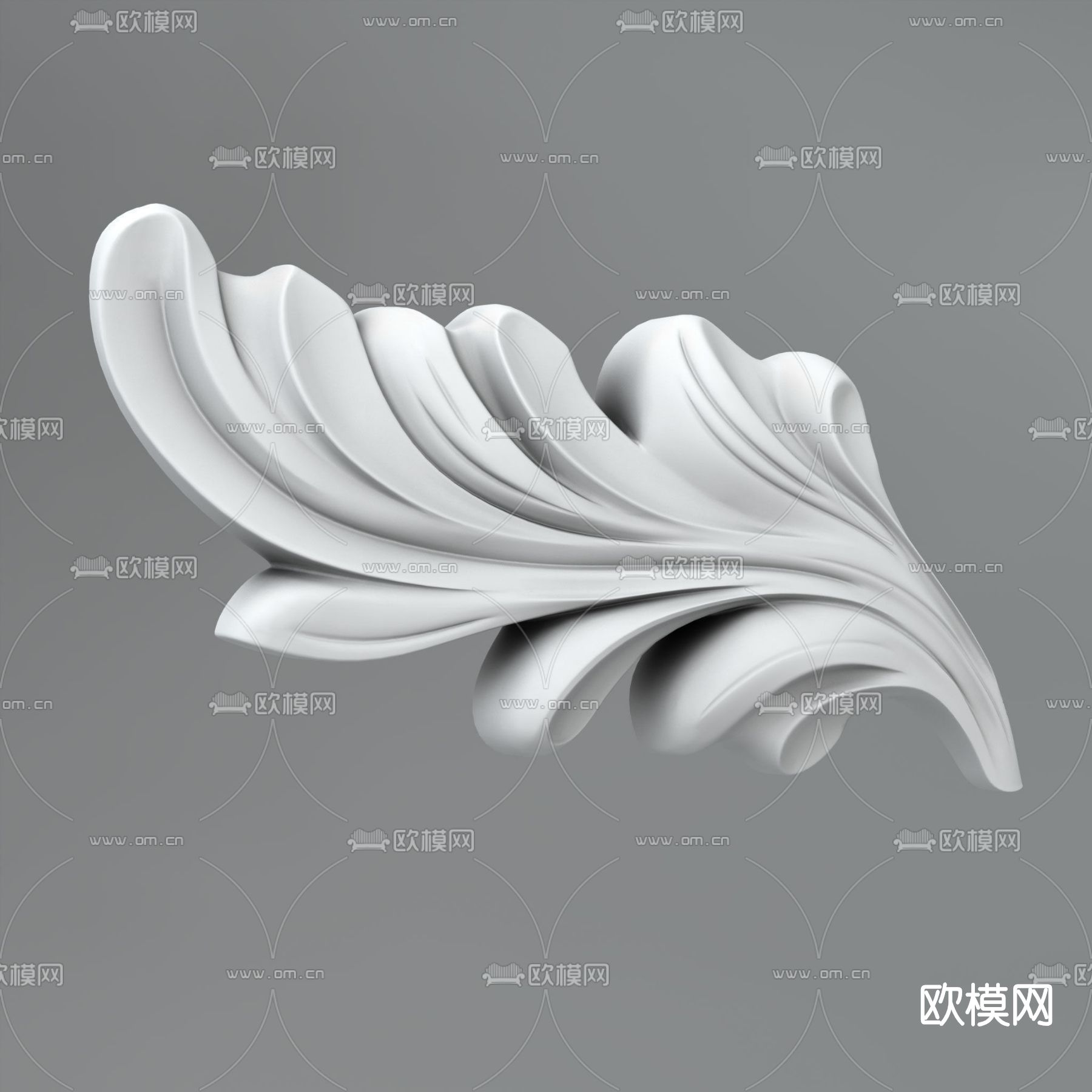 现代石膏雕花免费3d模型下载