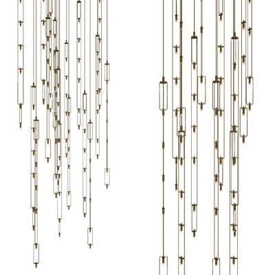  现代多头装饰灯su模型 