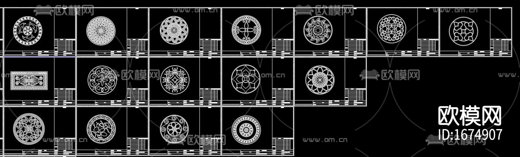 拼花cad图库下载（渲染图7）