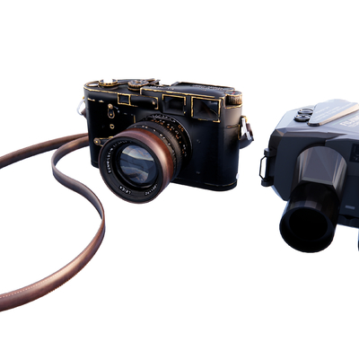  现代望远镜su模型 