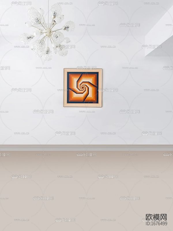 北欧极简创意客厅场景