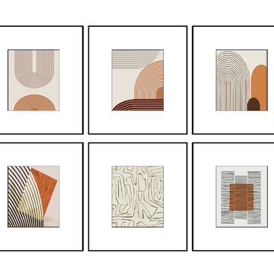 现代装饰画su模型