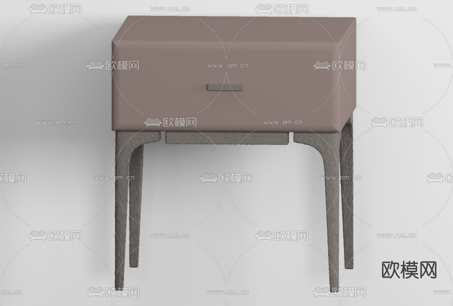 现代床头柜免费3d模型下载