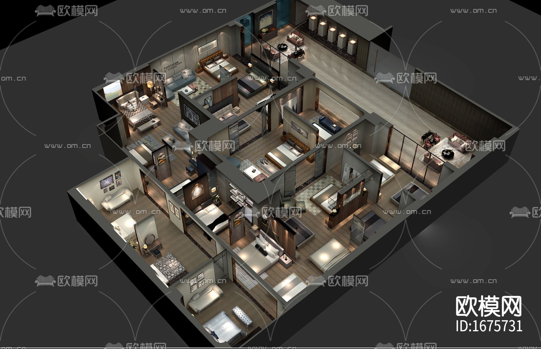 整装住宅cad施工图下载