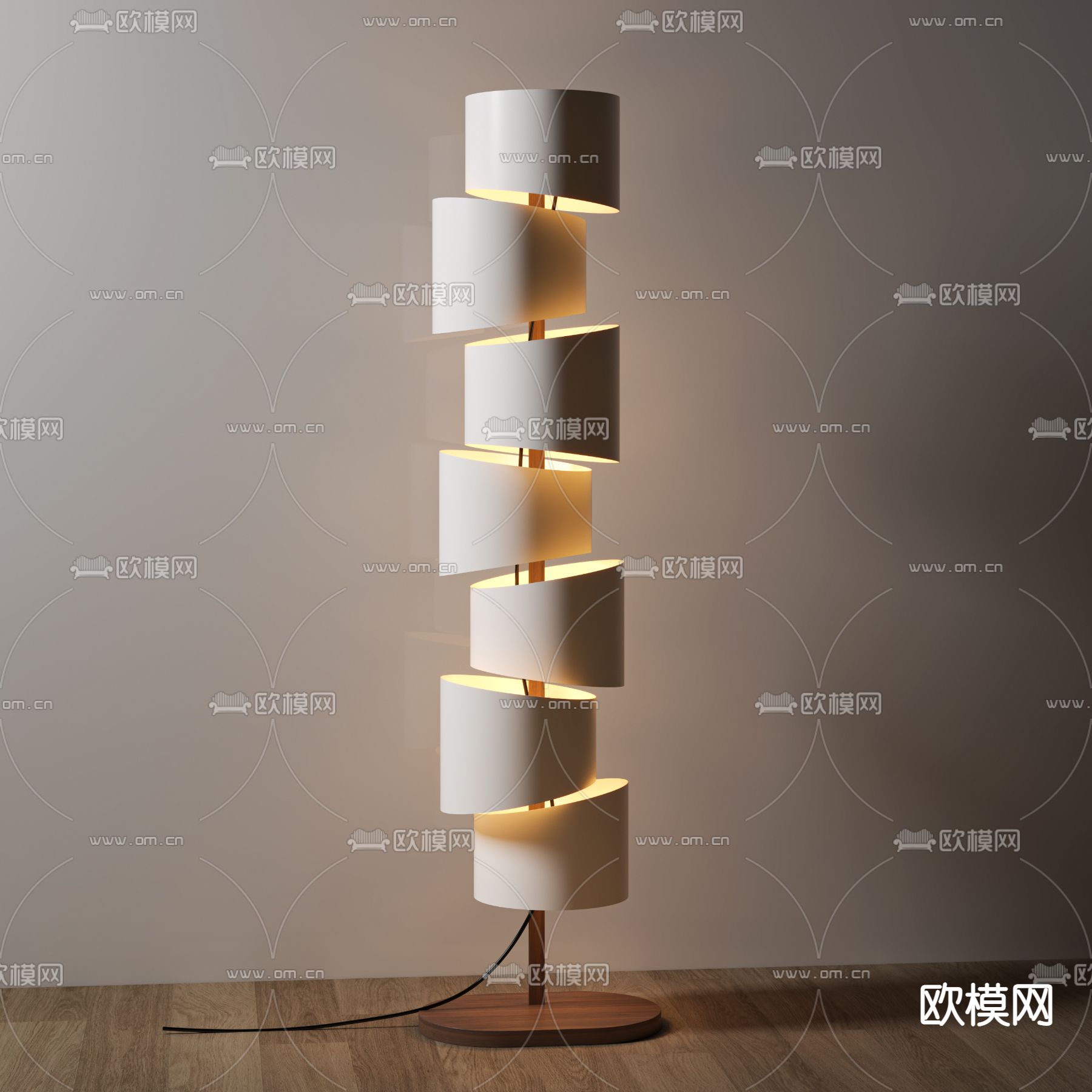 现代创意落地灯3d模型下载
