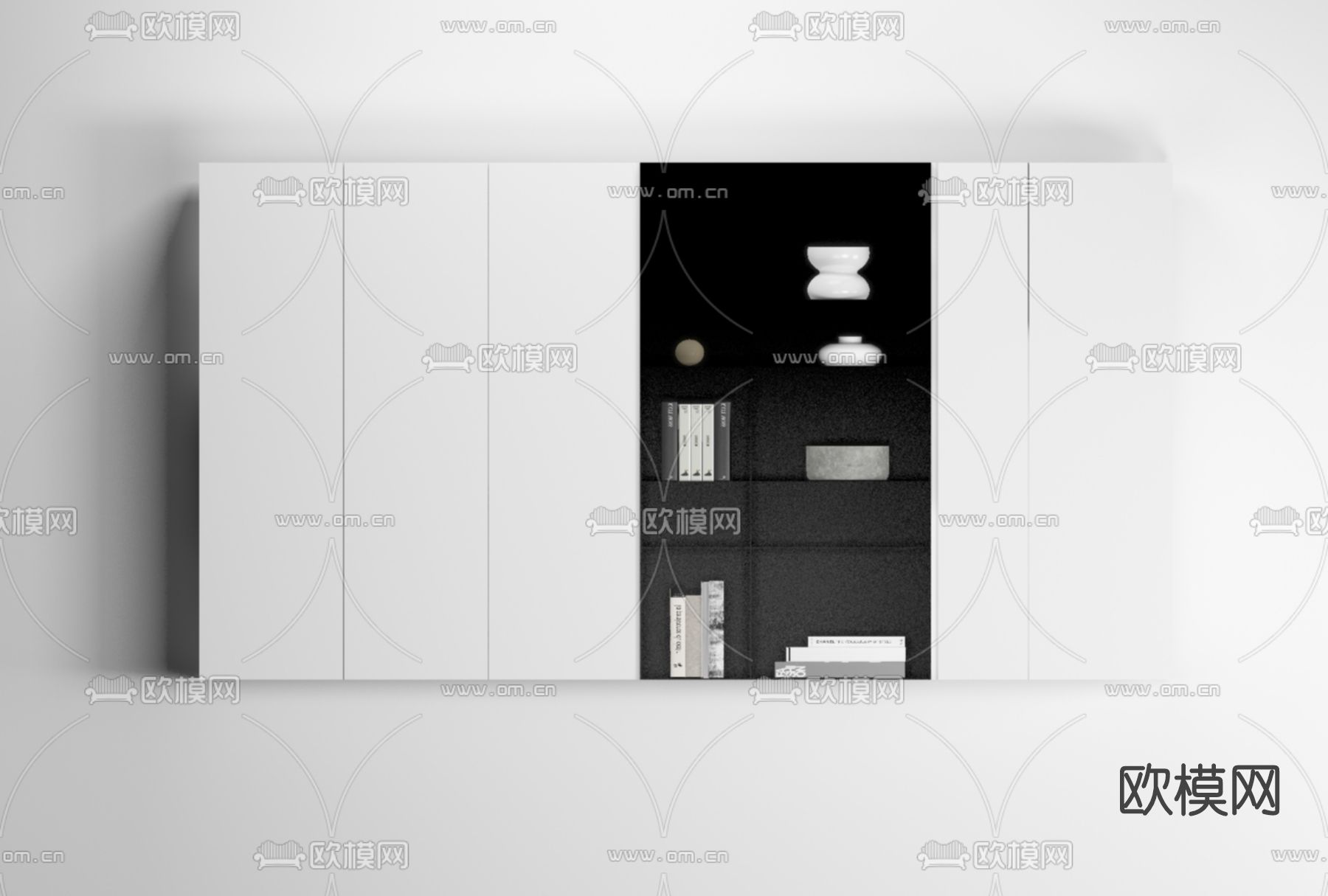 现代装饰柜免费3d模型下载