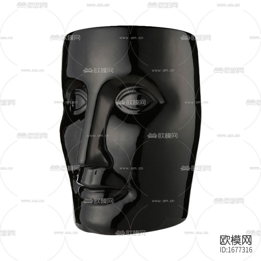 现代轻奢金属人像边几下载