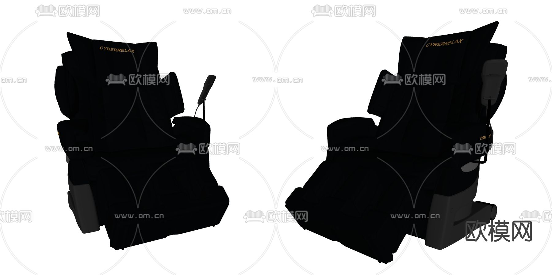 现代按摩椅su模型下载（渲染图2）