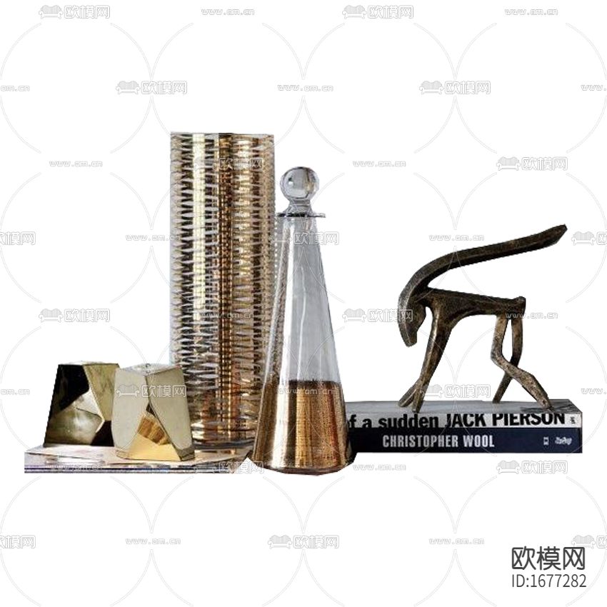 现代轻奢做旧创意摆件