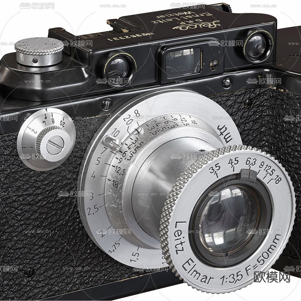 现代莱卡相机3d模型下载（渲染图3）