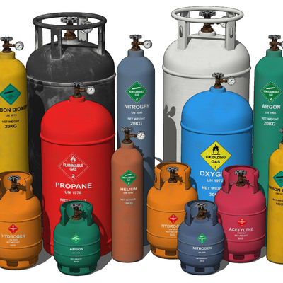  现代煤气罐液化气罐su模型 