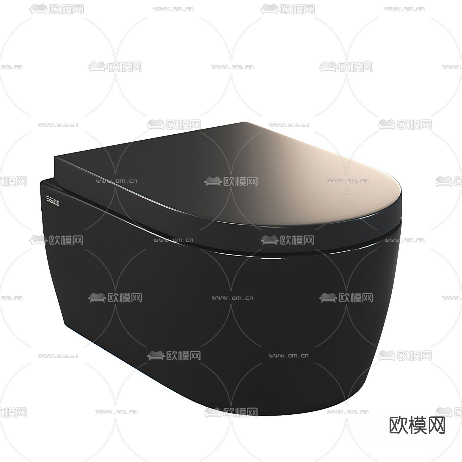 现代马桶3d模型