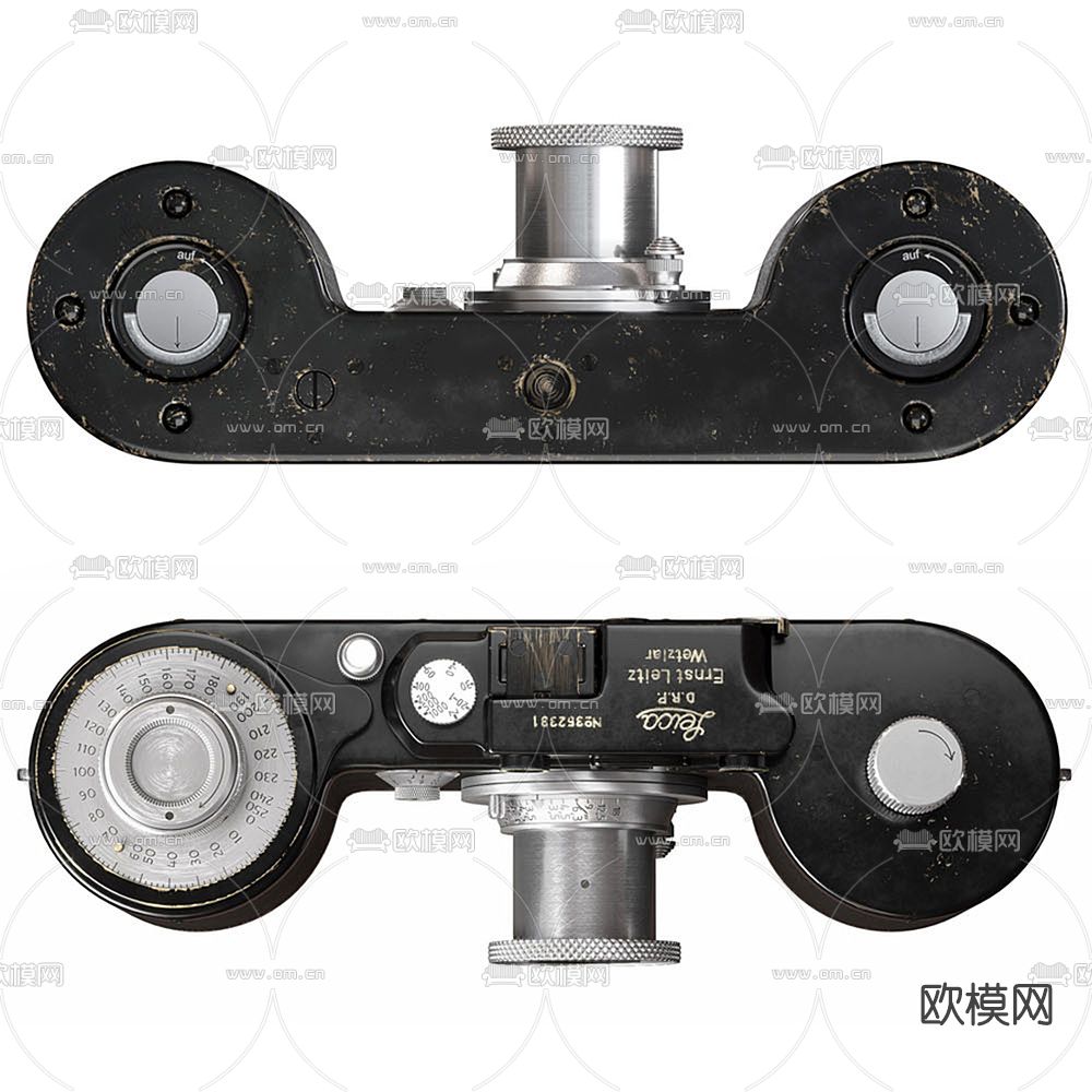 现代莱卡相机3d模型下载（渲染图2）