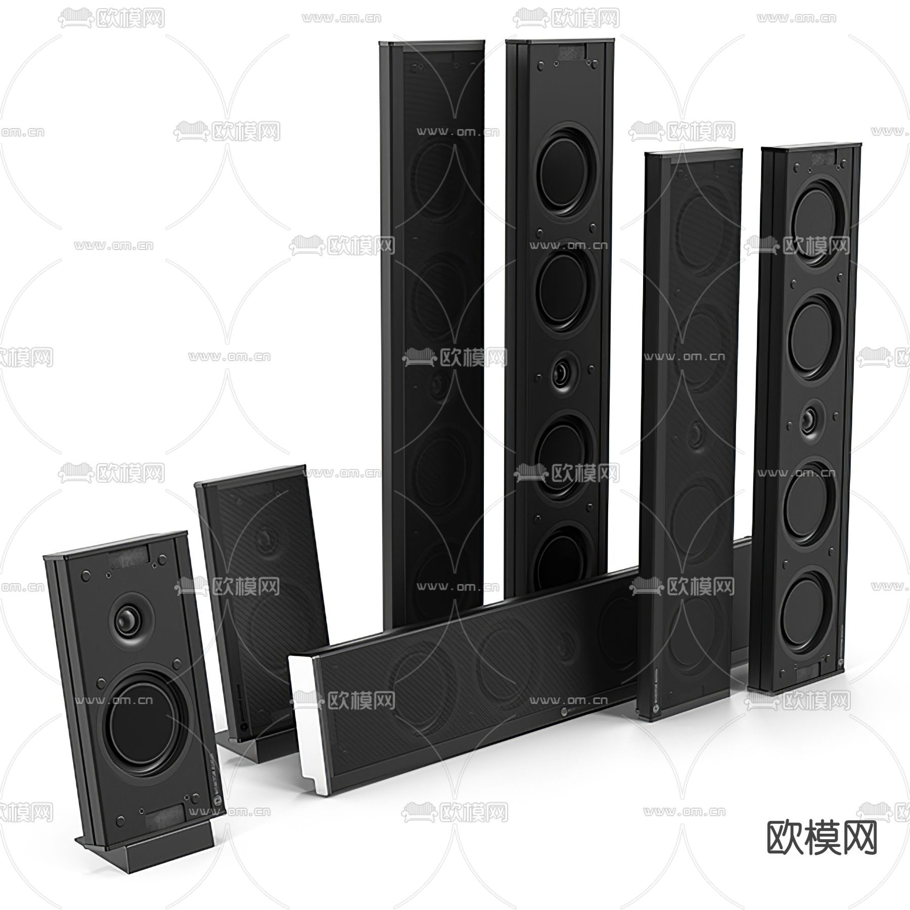 现代音响设备3d模型下载