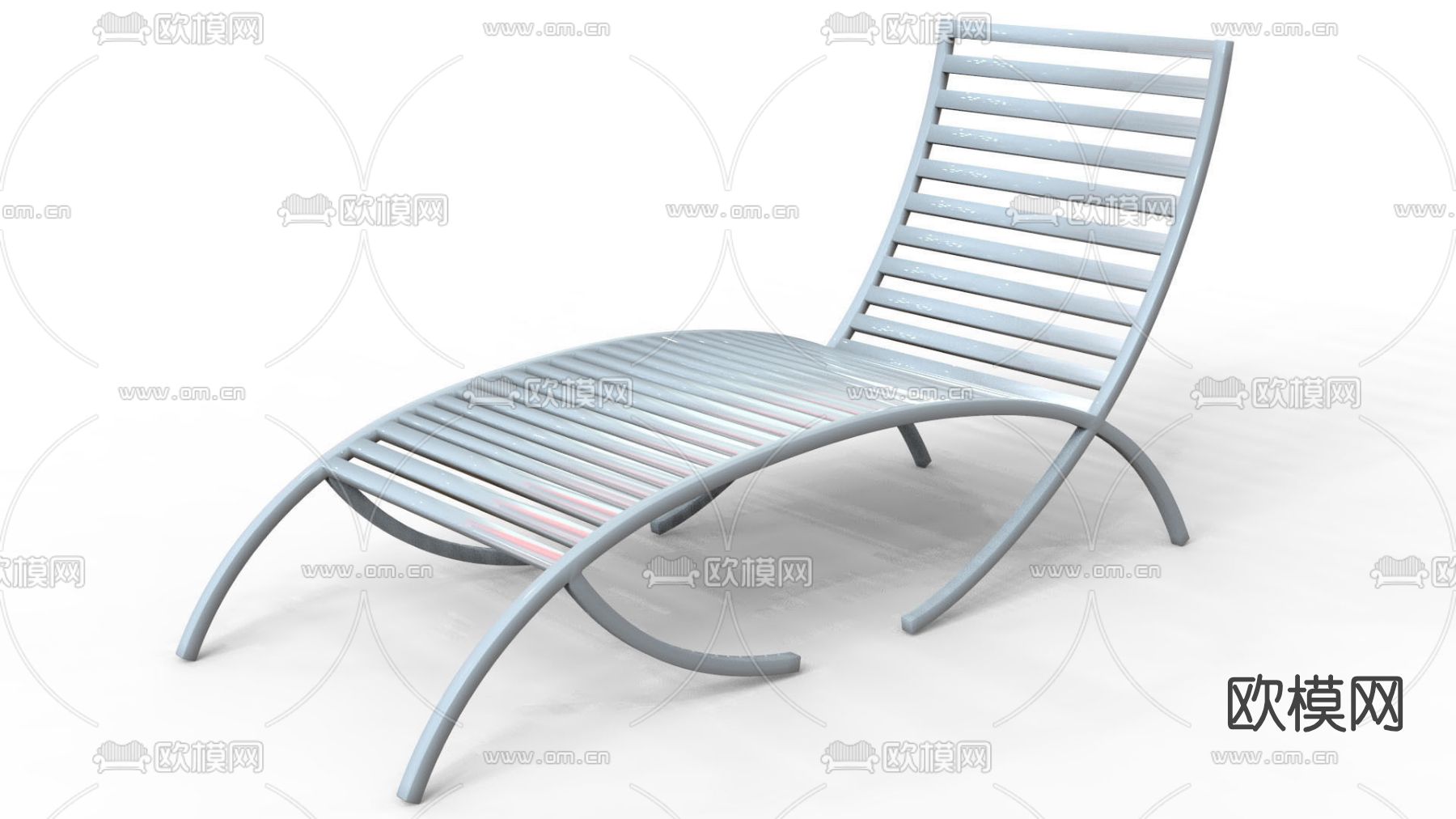 现代躺椅免费3d模型下载