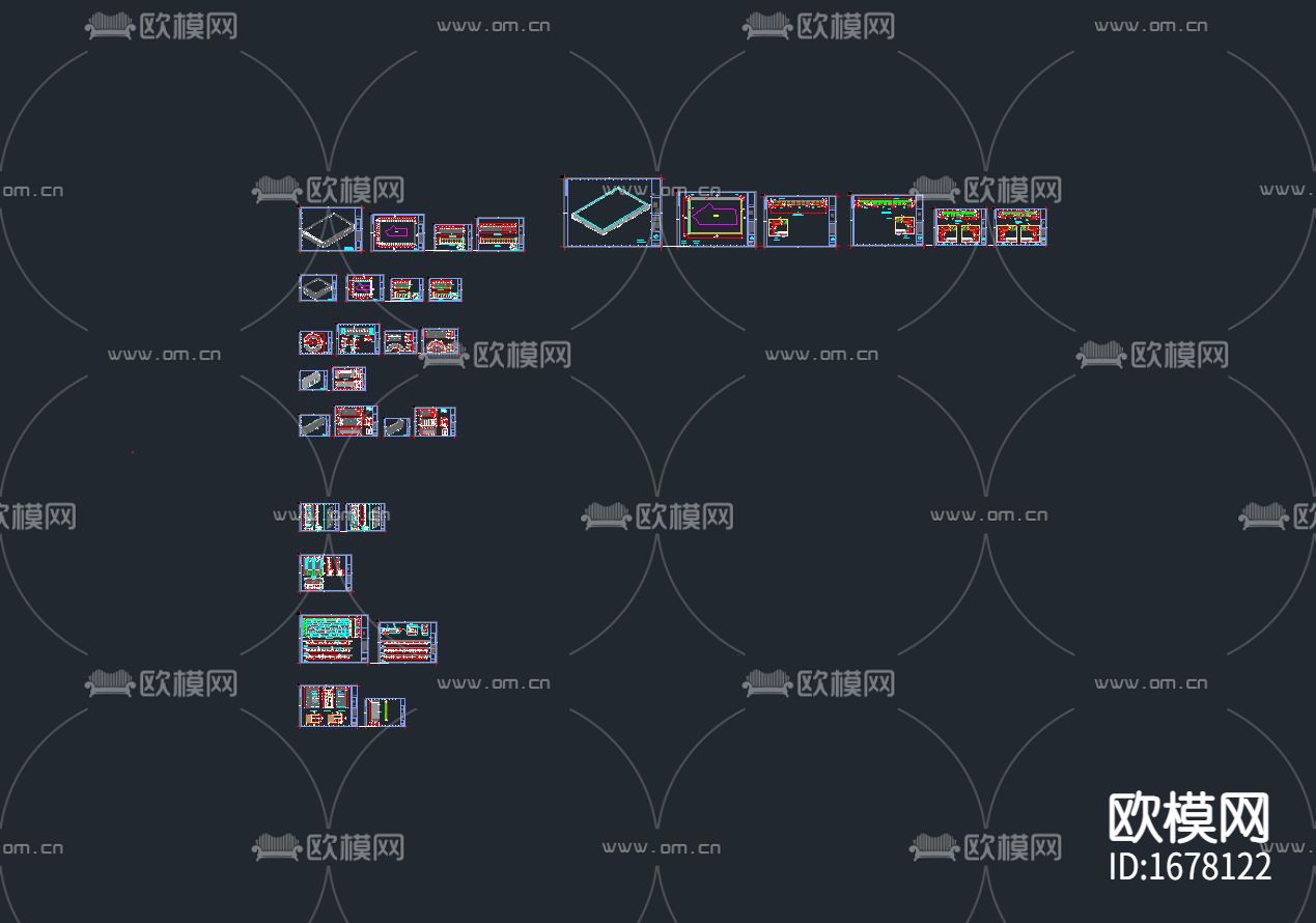 圆形接待台下载（渲染图7）