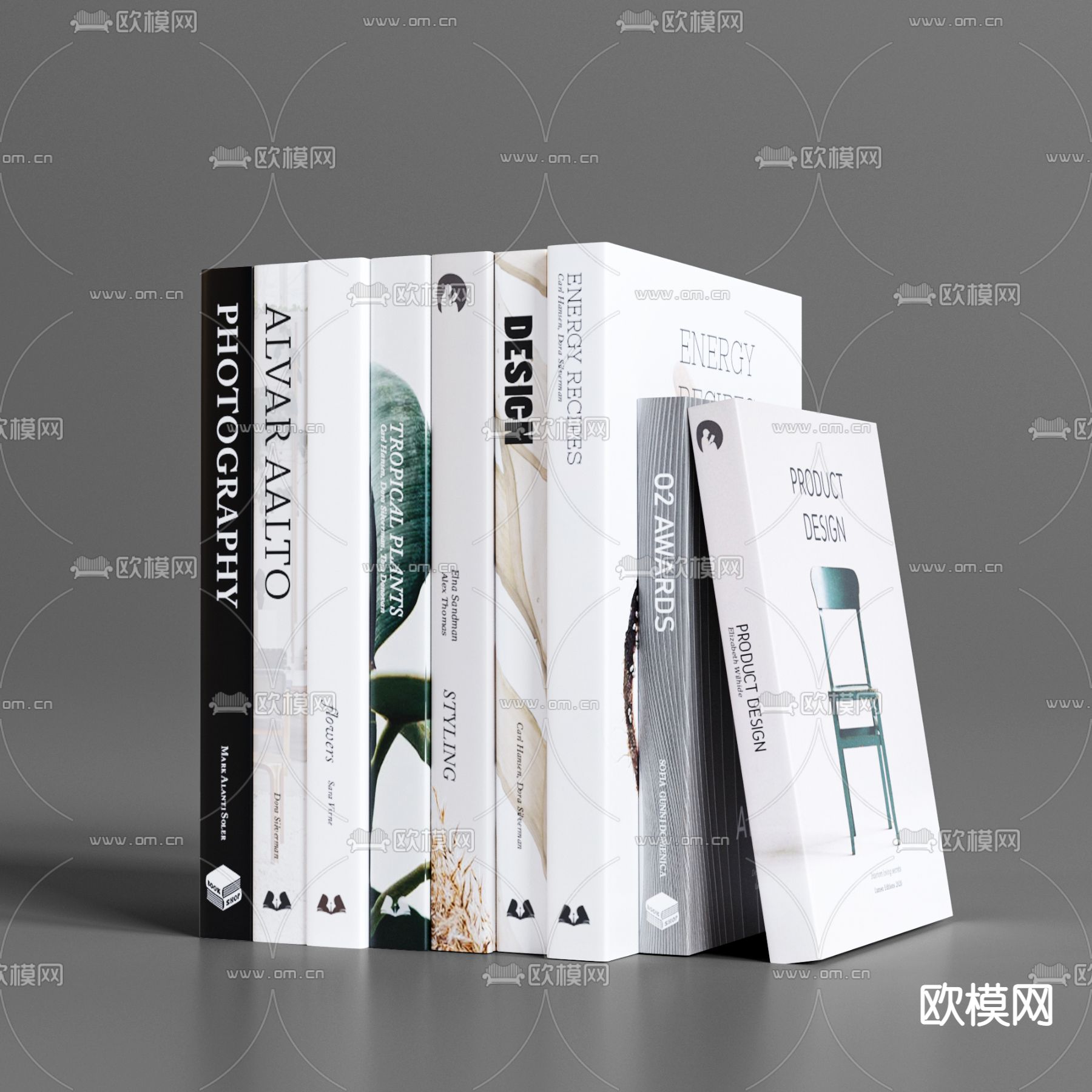 现代书籍杂志3d模型