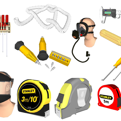  现代工业工具su模型 