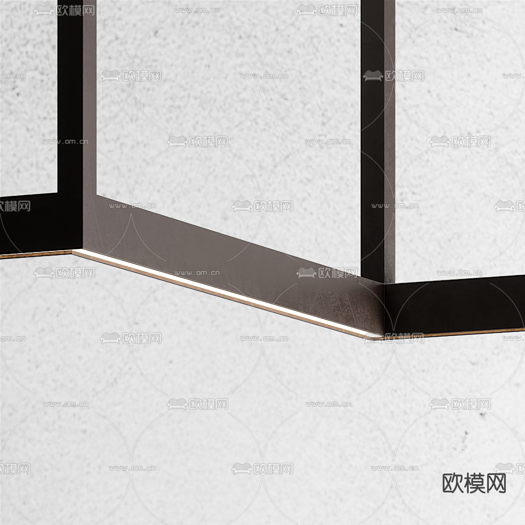 北欧实木吧台3d模型下载（渲染图2）