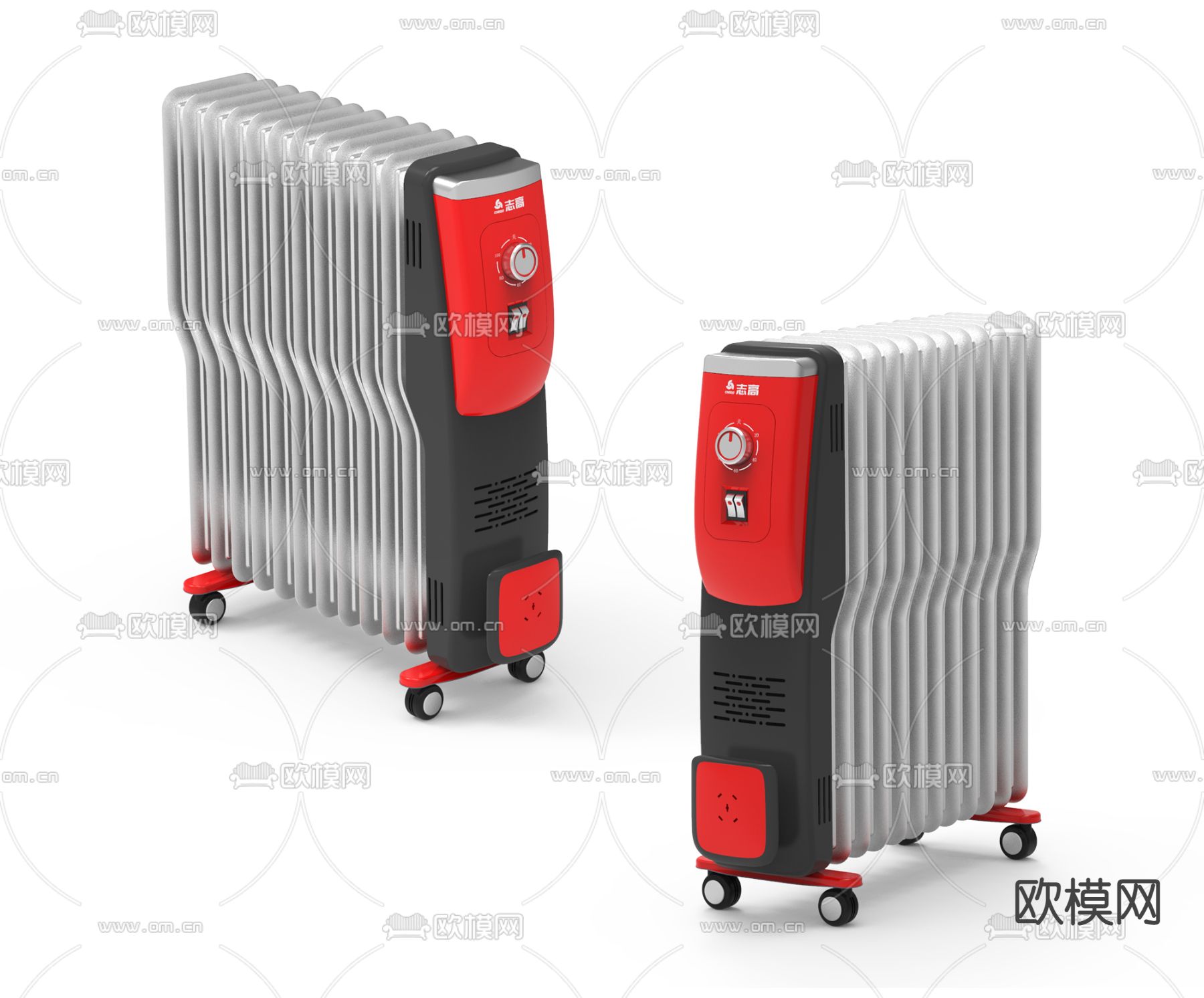 现代取暖器3d模型下载