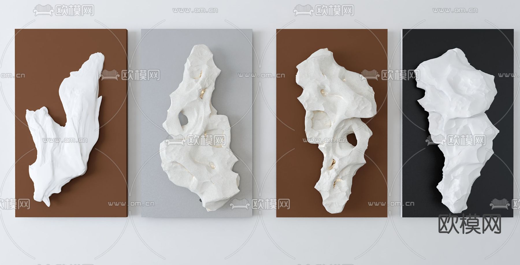 现代艺术墙饰挂件3d模型