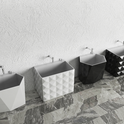  现代拖把池su模型 