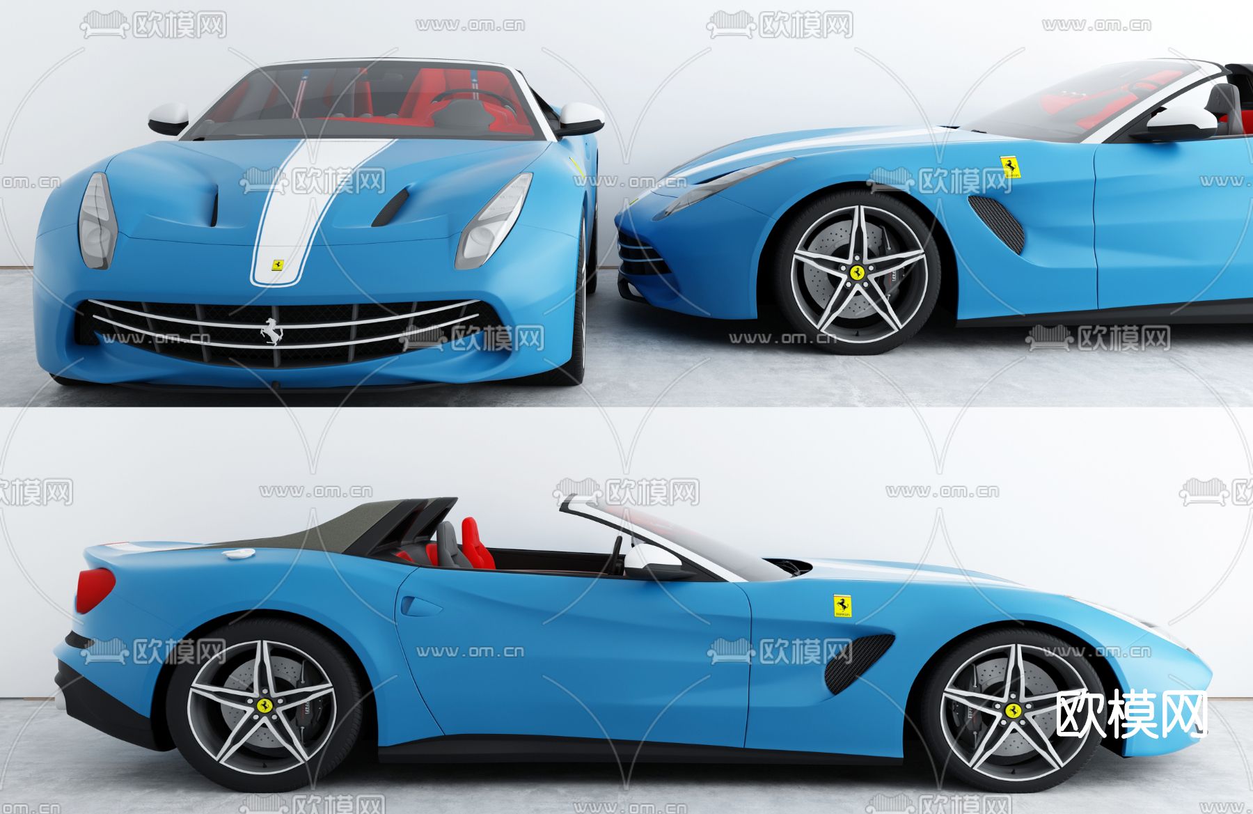 现代敞篷汽车3d模型
