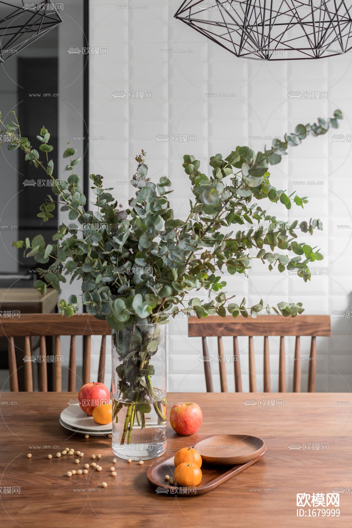 现代简约住宅施工图下载（渲染图5）