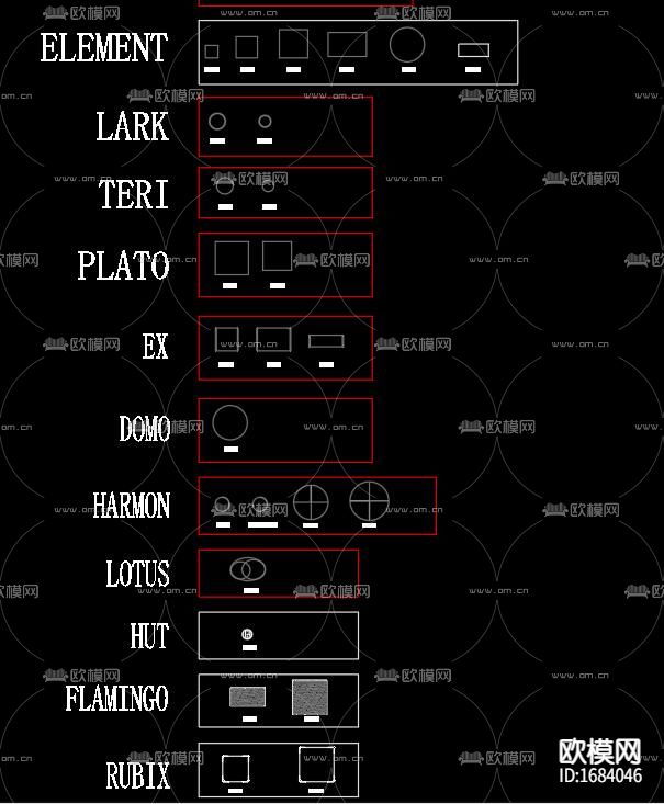 家具CAD图块下载（渲染图7）