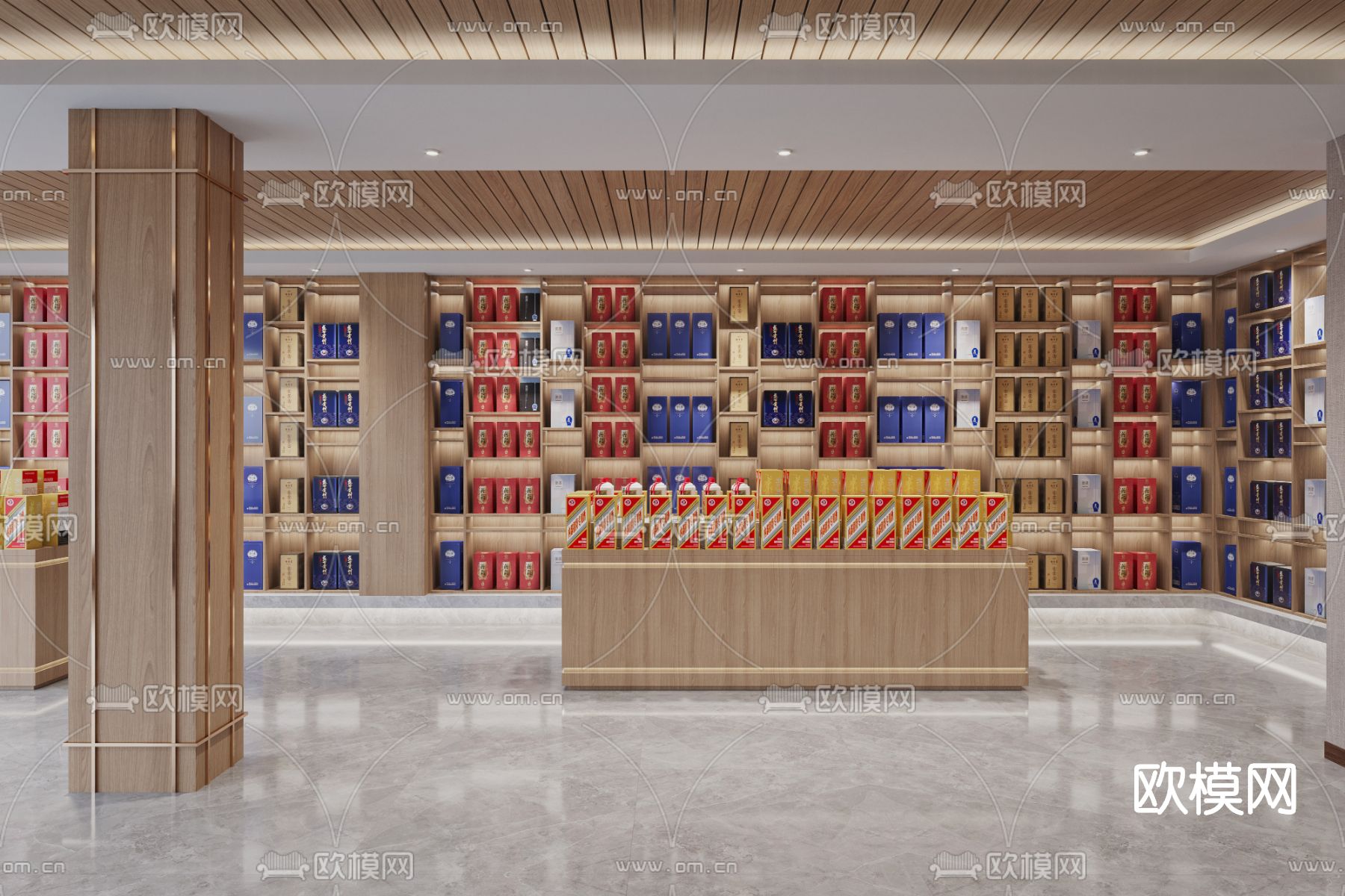 现代酒行酒庄3d模型