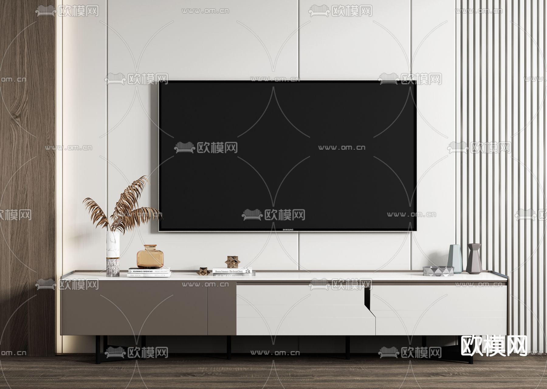 现代电视柜3d模型