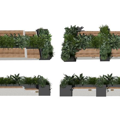  现代户外景观座椅su模型 